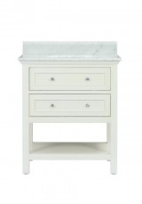 Ronin Single Vanity W76 Marble Top Ronin Single Vanity W76 Marble Top